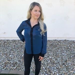 Work button down blouse